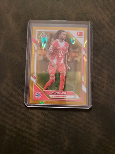 Michael Olise 2025 Topps Chrome Bundesliga Gold Lava /50