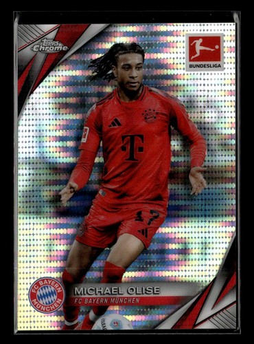 Michael Olise 2024 Topps Chrome Bundesliga Pulsar Refractor