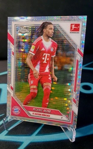 Michael Olise 2025 Topps Chrome Bundesliga Pulsar Refractor