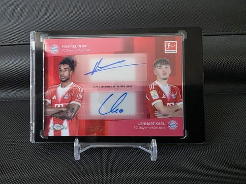 Michael Olise 2025 Topps Chrome Bundesliga Rosso /5