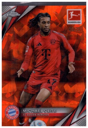 Michael Olise 2024 Topps Chrome Bundesliga Sapphire /25