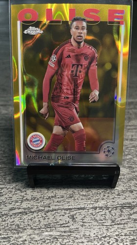 Michael Olise 2025 Topps Chrome Champions League Gold /50