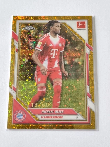 Michael Olise 2025 Topps Chrome Gold /50