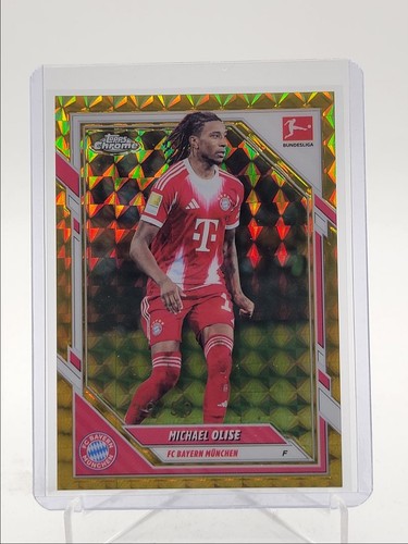 Michael Olise 2025 Topps Chrome Gold Geometric /50