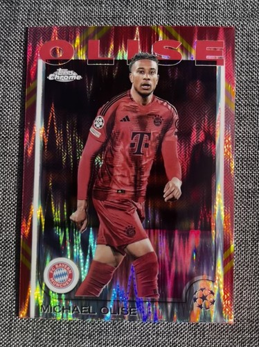 Michael Olise 2024 Topps Chrome Gold Red