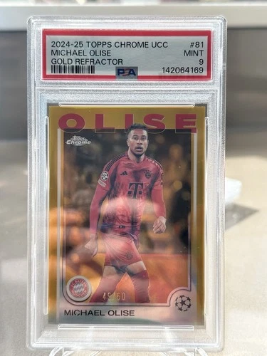 Michael Olise 2024 Topps Chrome Gold Refractor /50