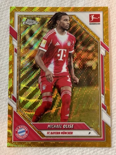 Michael Olise 2025 Topps Chrome Gold Wave /50