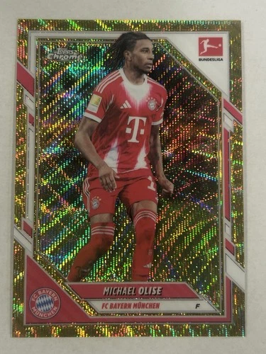 Michael Olise 2025 Topps Chrome Gold Wave /50