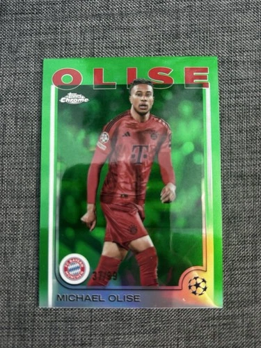 Michael Olise 2024 Topps Chrome Green Refractor /99