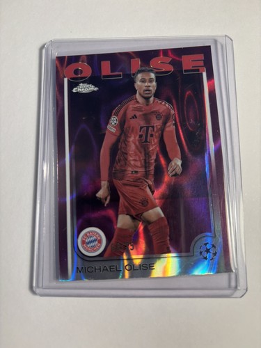 Michael Olise 2024 Topps Chrome Magenta Lava /75