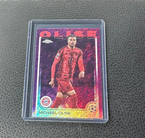 Michael Olise 2024 Topps Chrome Magenta Shimmer Refractor