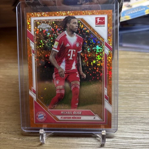 Michael Olise 2025 Topps Chrome Orange /25