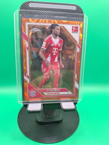 Michael Olise 2025 Topps Chrome Orange Lava /25