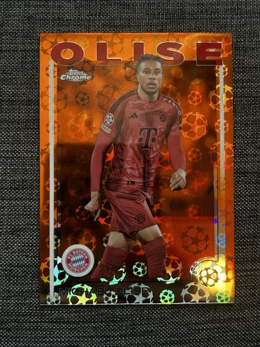 Michael Olise 2024 Topps Chrome Orange Refractor /25