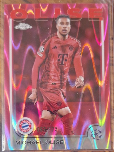 Michael Olise 2024 Panini Chrome Pink Wave /175