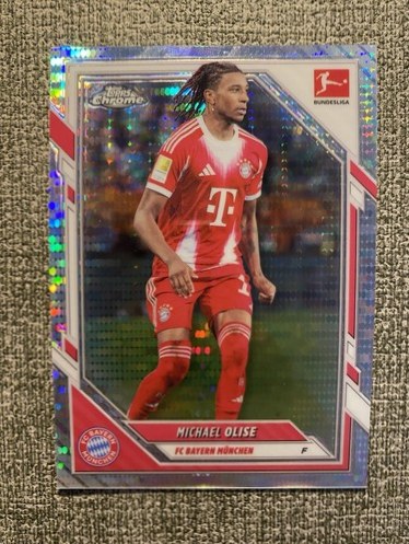 Michael Olise 2025 Topps Chrome Pulsar /25