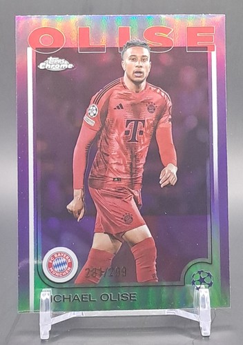 Michael Olise 2024 Topps Chrome Purple /299