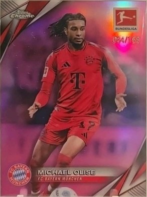 Michael Olise 2024 Topps Chrome Purple Refractor /199