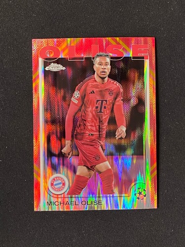 Michael Olise 2024 Topps Chrome Red Refractor #81