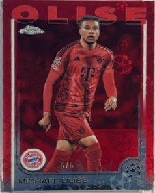 Michael Olise 2024 Topps Chrome Red Starball /5