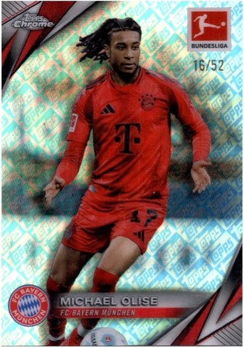 Michael Olise 2024 Topps Chrome Refractor /52