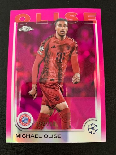 Michael Olise 2024 Topps Chrome Rose Refractor /250