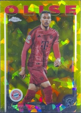 Michael Olise 2024 Topps Chrome Sapphire Yellow /75