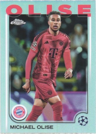 Michael Olise 2024 Topps Chrome UEFA Club Competitions Refractor