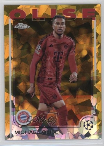 Michael Olise 2024 Topps Chrome UEFA Club Competitions Sapphire Edition Gold /50