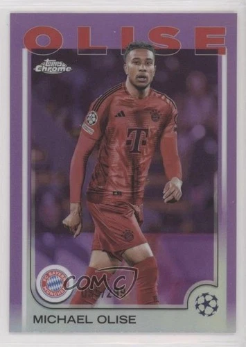 Michael Olise 2024 Topps Chrome UEFA Club Competitions Violet Refractor /299