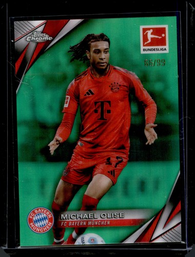 Michael Olise 2024 Topps Chrome Verde Lava