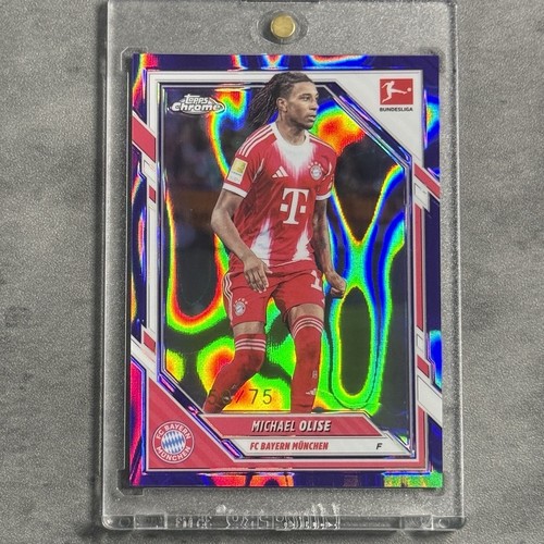 Michael Olise 2026 Topps Chrome Viola Lava /75