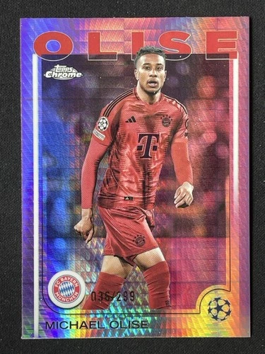 Michael Olise 2024 Topps Chrome Violet Prism Refractor /299