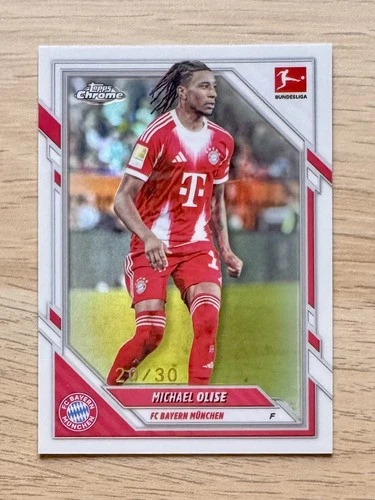 Michael Olise 2025 Topps Chrome White Refractor /30