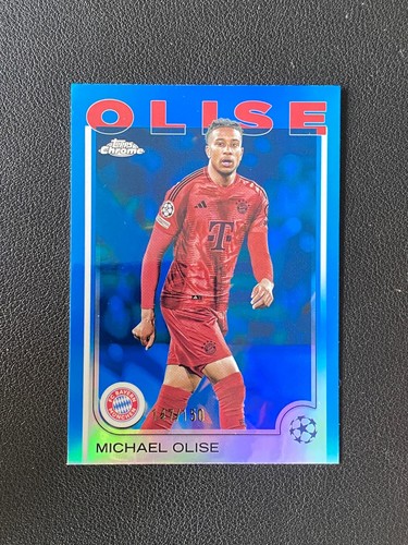Michael Olise 2024 Topps Cromo Blue Refractor /150