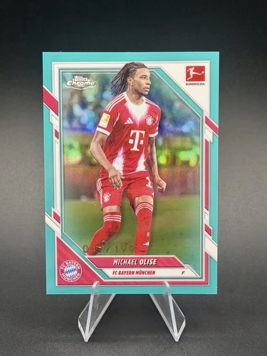 Michael Olise 2025 Topps Cromo Bundesliga Aqua /199