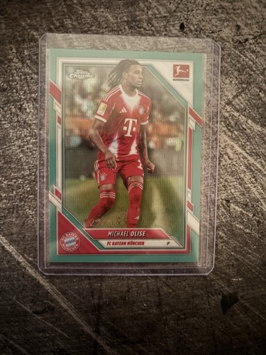 Michael Olise 2025 Topps Cromo Bundesliga Aqua Refractor /199