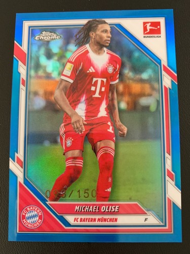 Michael Olise 2025 Topps Cromo Bundesliga Azul Refractor /150