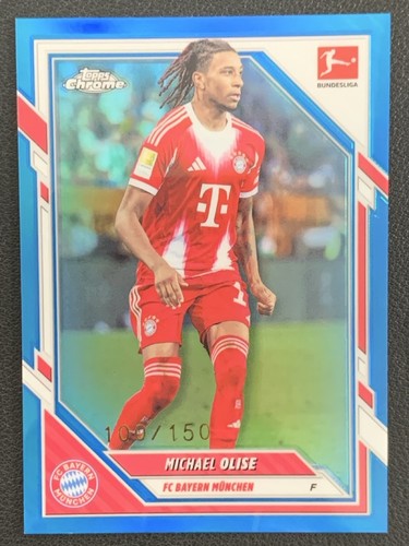 Michael Olise 2026 Topps Cromo Bundesliga Blue Refractor /150