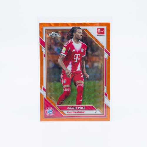 Michael Olise 2025 Topps Cromo Bundesliga Naranja Onda /25