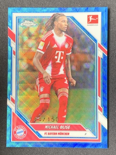 Michael Olise 2025 Topps Cromo Bundesliga Onda Azul /150