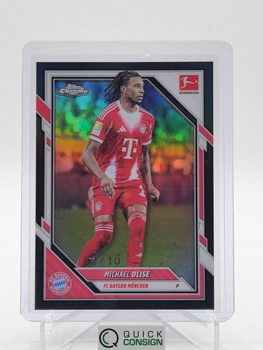 Michael Olise 2026 Topps Cromo Bundesliga Refractor Negro /10