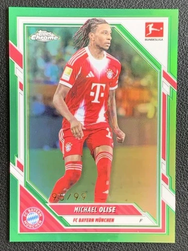 Michael Olise 2026 Topps Cromo Bundesliga Verde Green Refractor /99