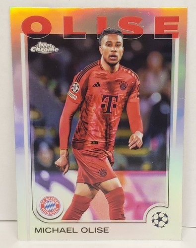 Michael Olise 2024 Topps Cromo Competiciones de Clubes UEFA Refractor #81