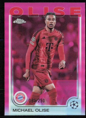 Michael Olise 2024 Topps Cromo UCC Rosa Refractor /250