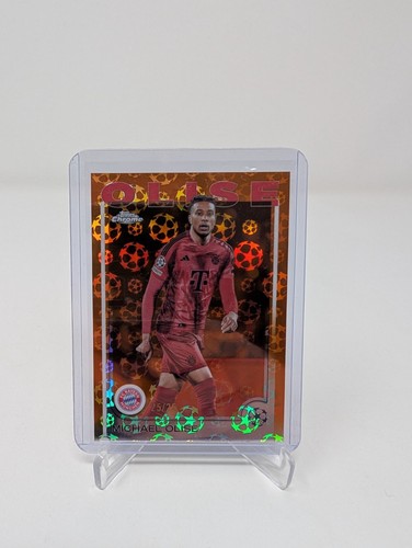 Michael Olise 2024 Topps Cromo UCL Naranja Logofractor /25