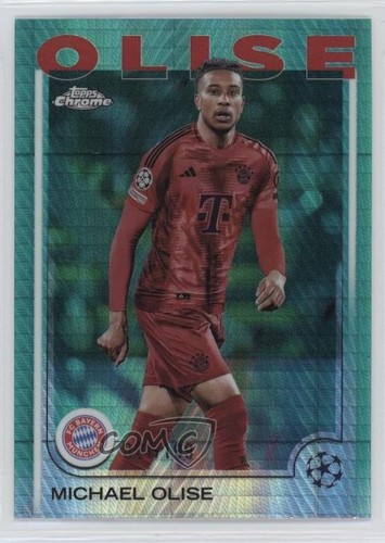 Michael Olise 2024 Panini Cromo UEFA Club Competitions Aqua Prism Rifrattore /199