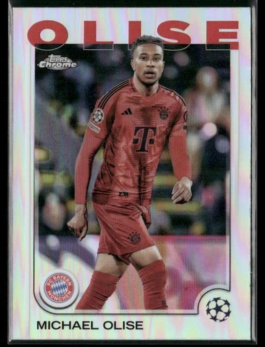 Michael Olise 2024 Topps Cromo UEFA Clubes Competiciones Refractor