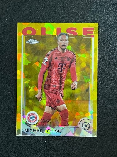 Michael Olise 2024 Topps Cromo UEFA Giallo Zaffiro /75