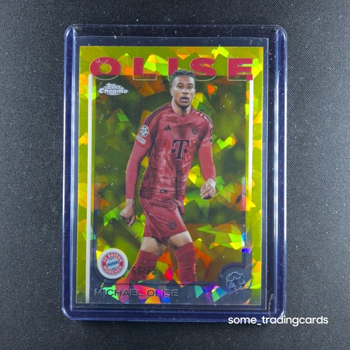 Michael Olise 2024 Topps Cromo Zafiro Amarillo /75